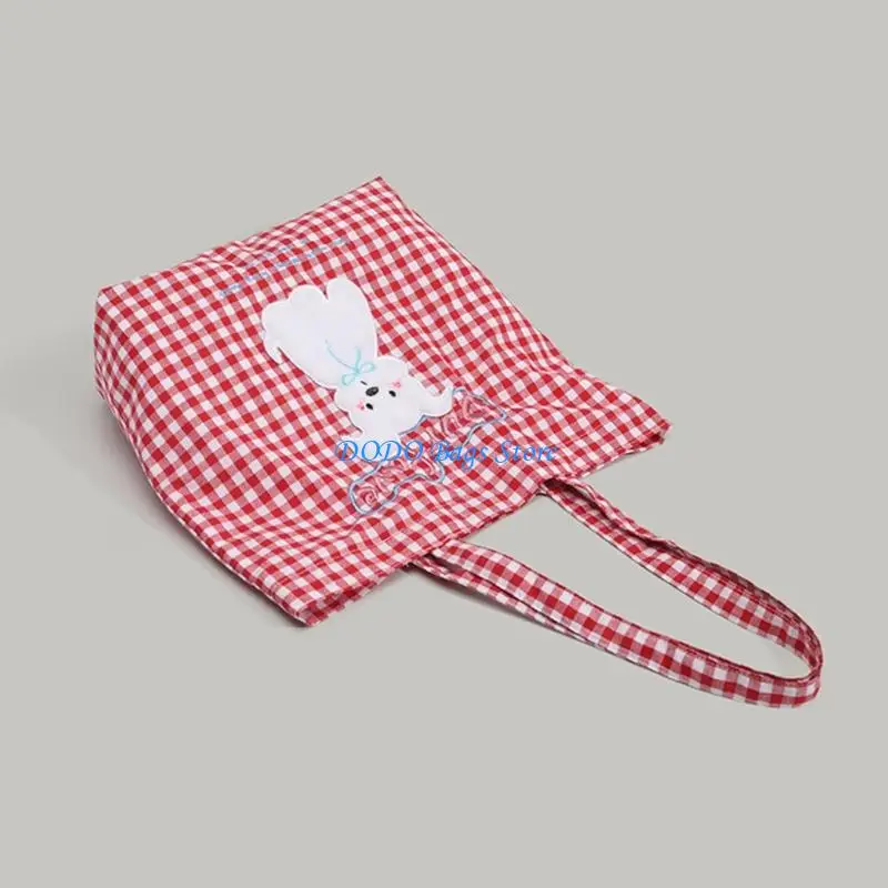 حقيبة كتف عصرية على شكل كلب للنساء من القماش تحت الإبط، حقيبة يد خفيفة الوزن للتسوق والسفر #5