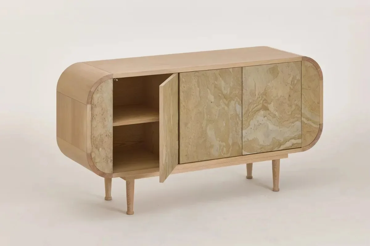 Modern style living room furniture, high quality new design, oak shoe cabinet