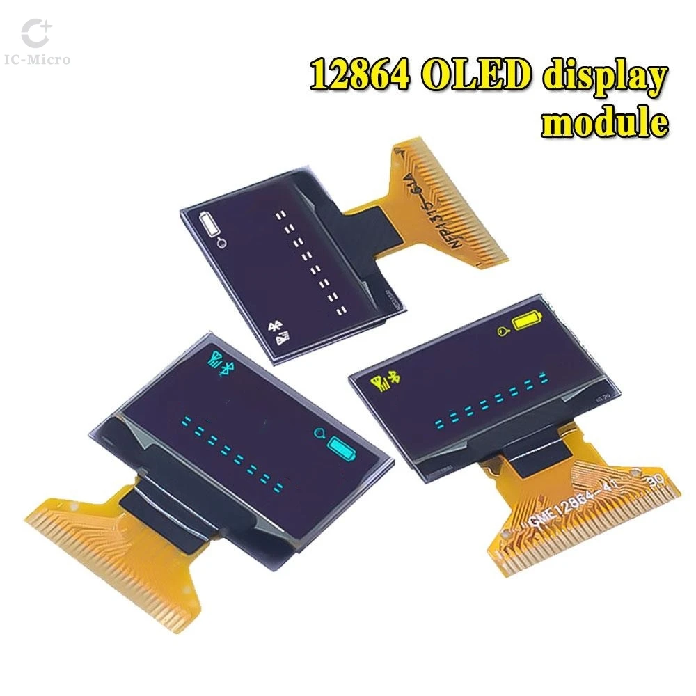 1/10PCS 0.96 inch White Blue YB   128X64 OLED Display For Arduino 0.96