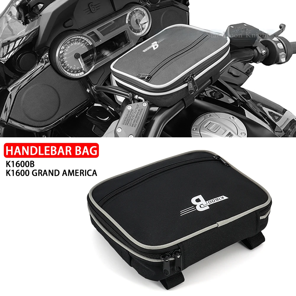 

Motorcycle Accessories Waterproof Bag Storage Handlebar bag Travel Tool bag For BMW K1600B K 1600 B K1600 Grand America GA