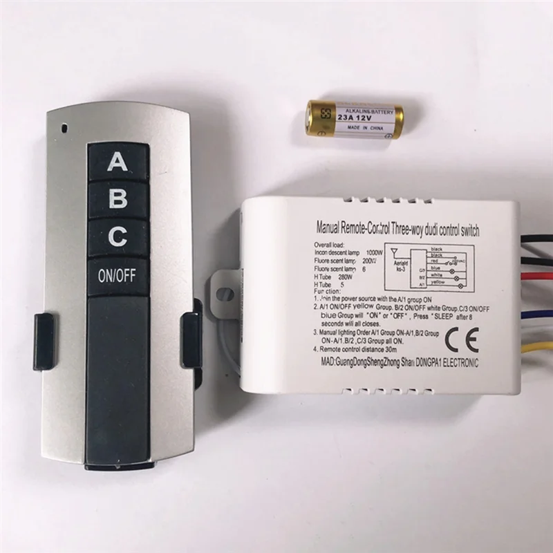 ABKI-3 Way On/OFF 220 В беспроводной пульт дистанционного управления для лампы света умный дом пульт дистанционного управления приемник передатчик