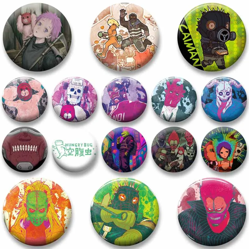 Anime Peripheral Nikaido Caiman Ebisu Shin Fujita Chaos Enamel Pins Cartoon Role Playing Badge Horror Manga Button Brooch on Bag