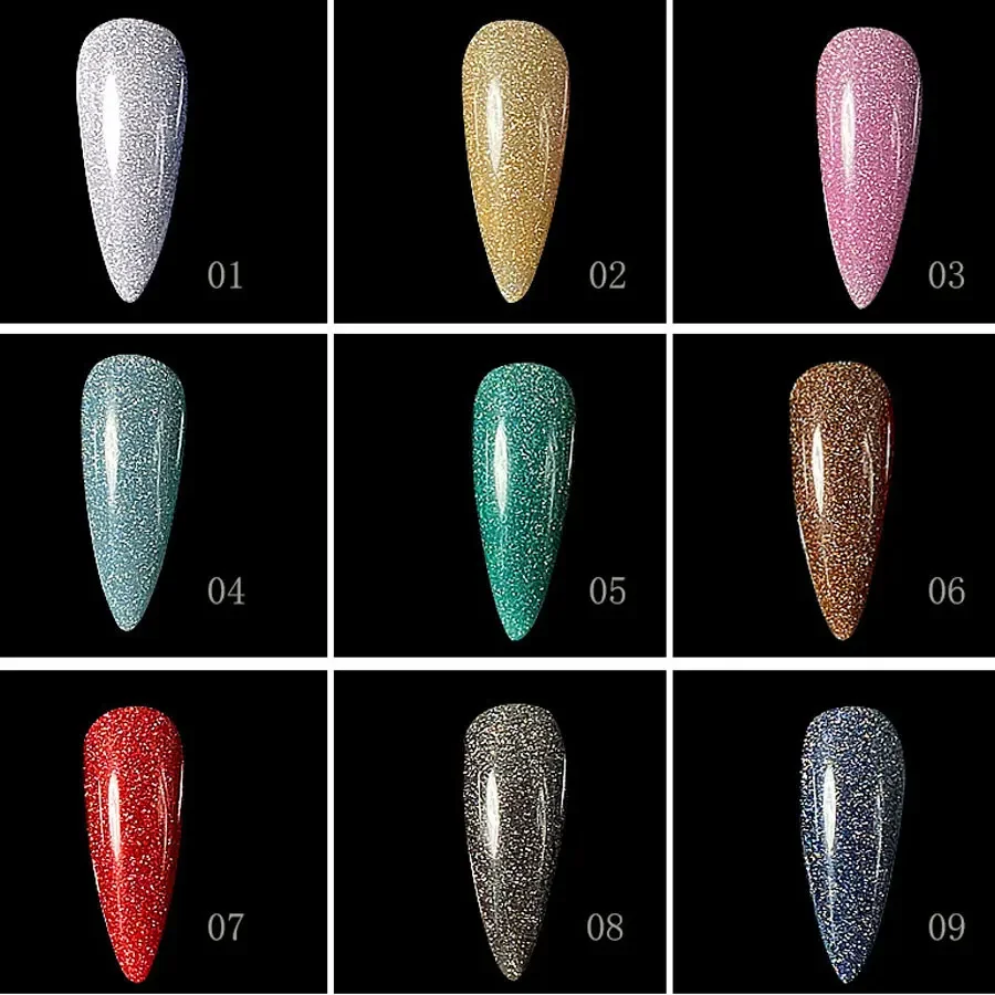 250g disco gel noite reflexivo diamante glitter gel unha polonês espumante auroras laser gel de unhas lantejoulas brilhantes verniz gel uv