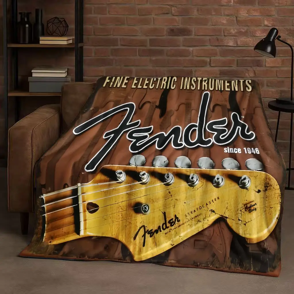 HD F-Fender ギター楽器サインフランネルブランケッ - Musical Instrument Sign のレビューと価格