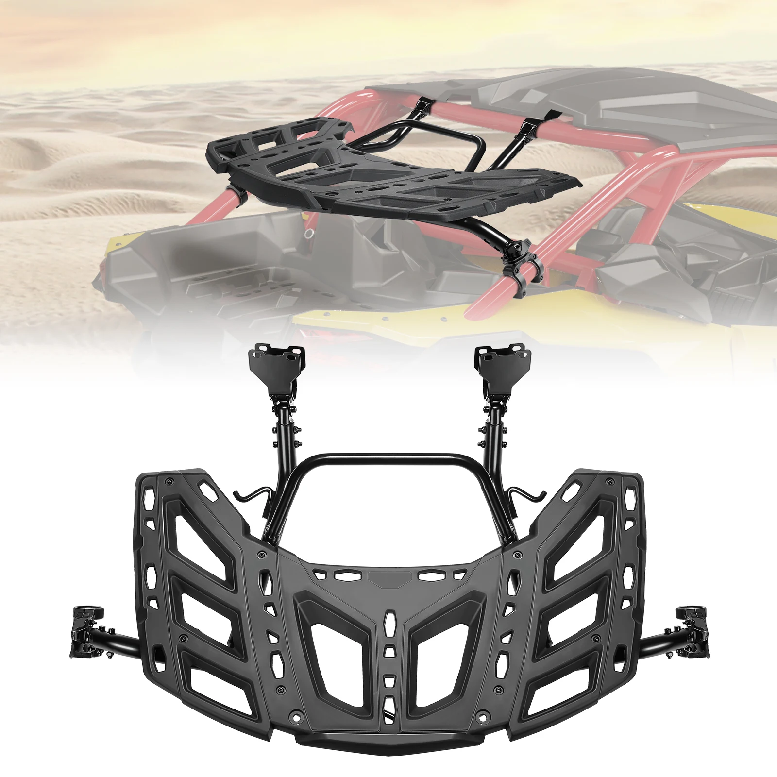 

LinQ Pivoting Spare Tire Cargo Luggage Rear Rack Kit 715002881 715003439 For Can-am Maverick X3, X3 Max 2017-2025