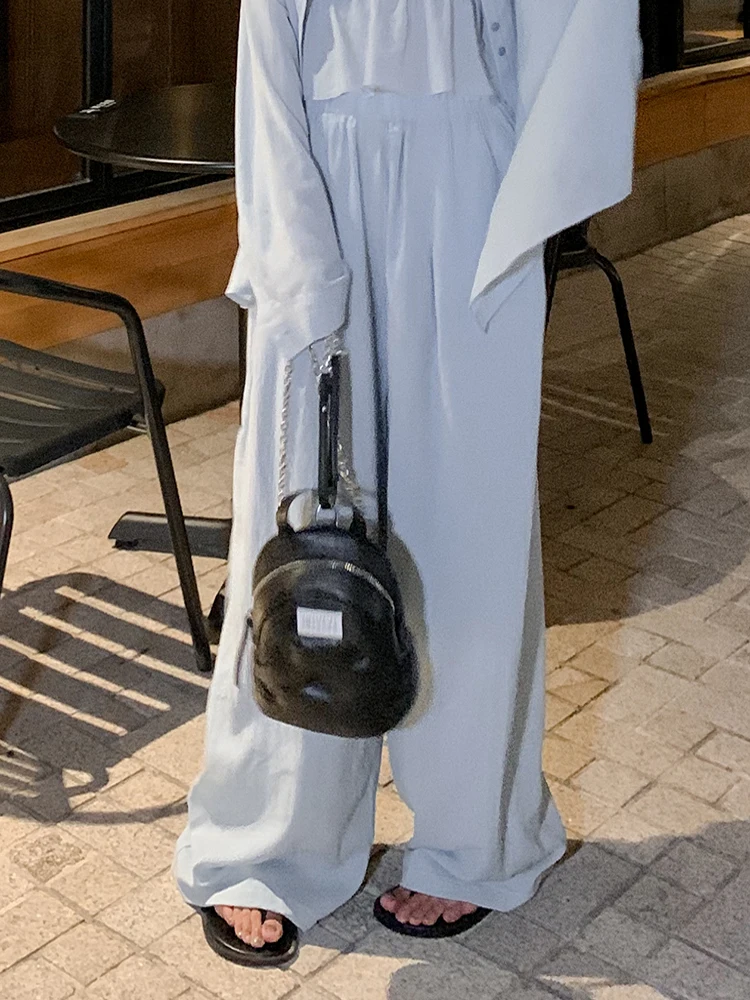 

Ультракомфортные женские летние брюки свободного кроя с широкими штанинами, тонкие, повседневные, визуально стройнящие, с эффектом высокого класса