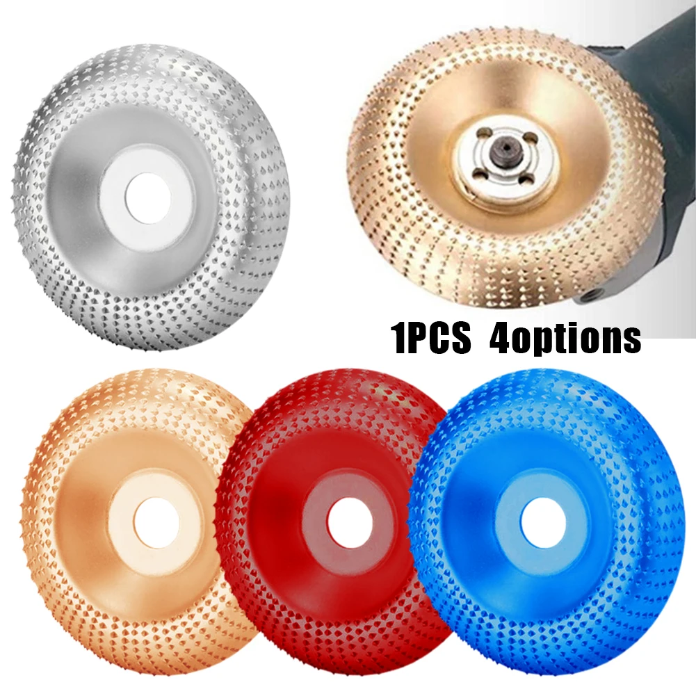 1PCS 4inch Grinding Wood Shaping Wheel Wood Carving Disc With 22mm Arbor For Polishing Shaping Carving Rotary Tool