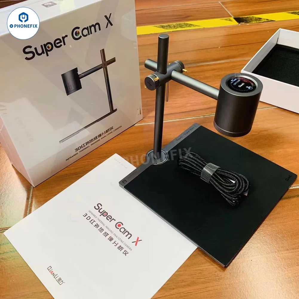 

Тепловизионная камера Qianli Toolplus Supercam X 3D с инфракрасным излучением для проверки материнских плат телефонов, печатных плат и обнаружения утечек электричества