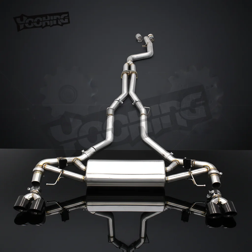 

Racing Stainless Steel 1.5MM Exhaust Catback For BMW X5 G05 B58 3.0T 2019-2023 Exhaust System With OEM Valve Carbon Fiber Tip