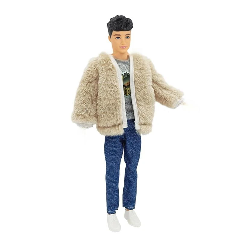 12 بوصة دمى الذكور الاطفال اللعب كين ملابس دمى معطف الشتاء بانت أحذية أعلى نظارات الشحن السريع هدية عيد ميلاد للبنين بنات #1