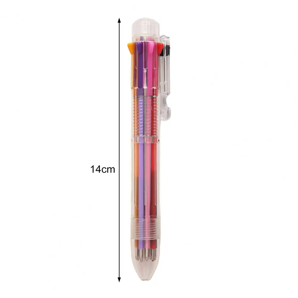 Шариковая ручка с плавным письмом и постоянными чернилами, 8 цветов