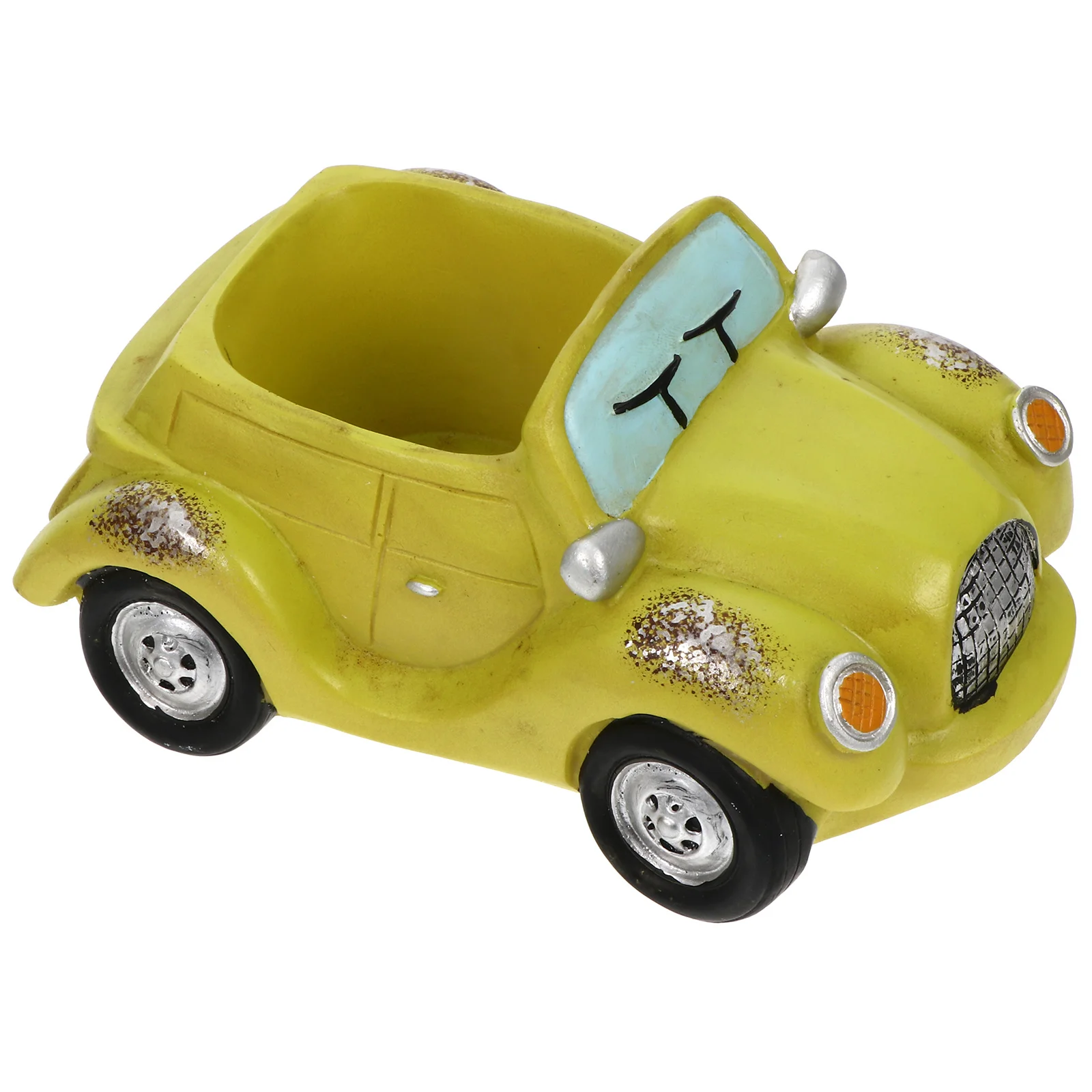 

1Pcs Vintage Car Flower Pot Resin Succulent Planter Creative Home Decor Desktop Ornament Micro Landscape Display