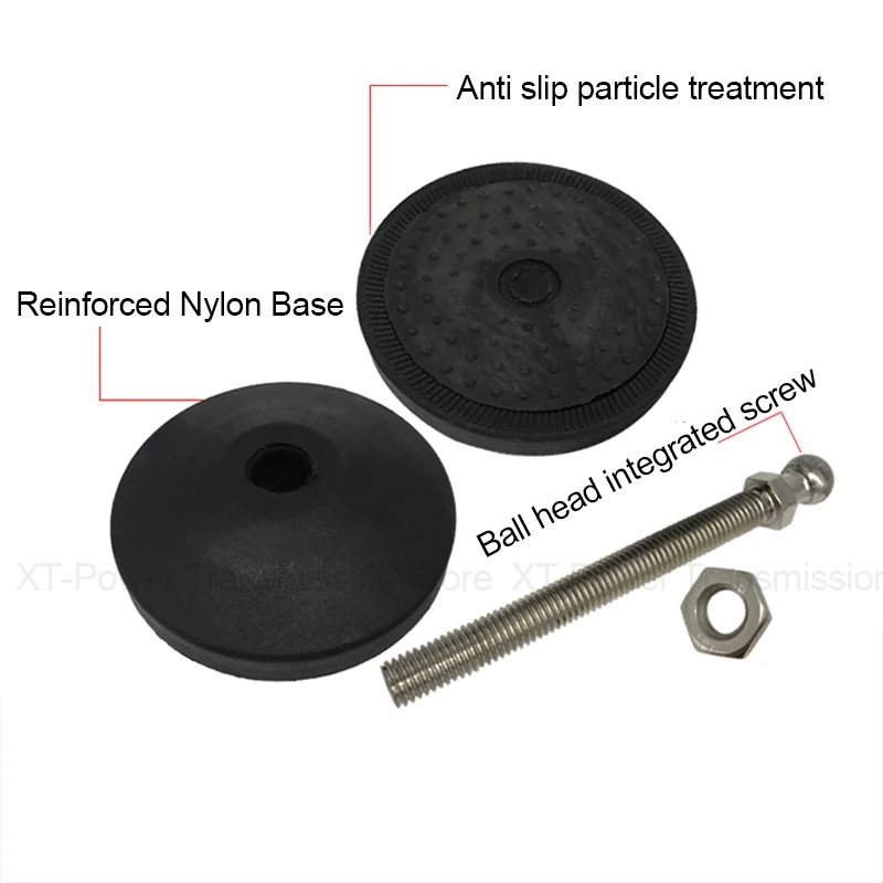 1Pcs M8-M24 304 Stainless Steel Nylon Universal Foot Cup Adjustable Foot Pad Foot Screw Adjustable Foot Support Foot D40-D100