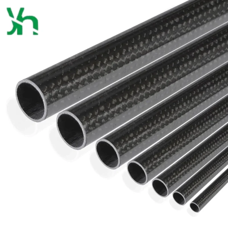 カスタム高強度精密3Kカーボンファイバー丸管、直径5～40mm、輸入フルカーボン中空管