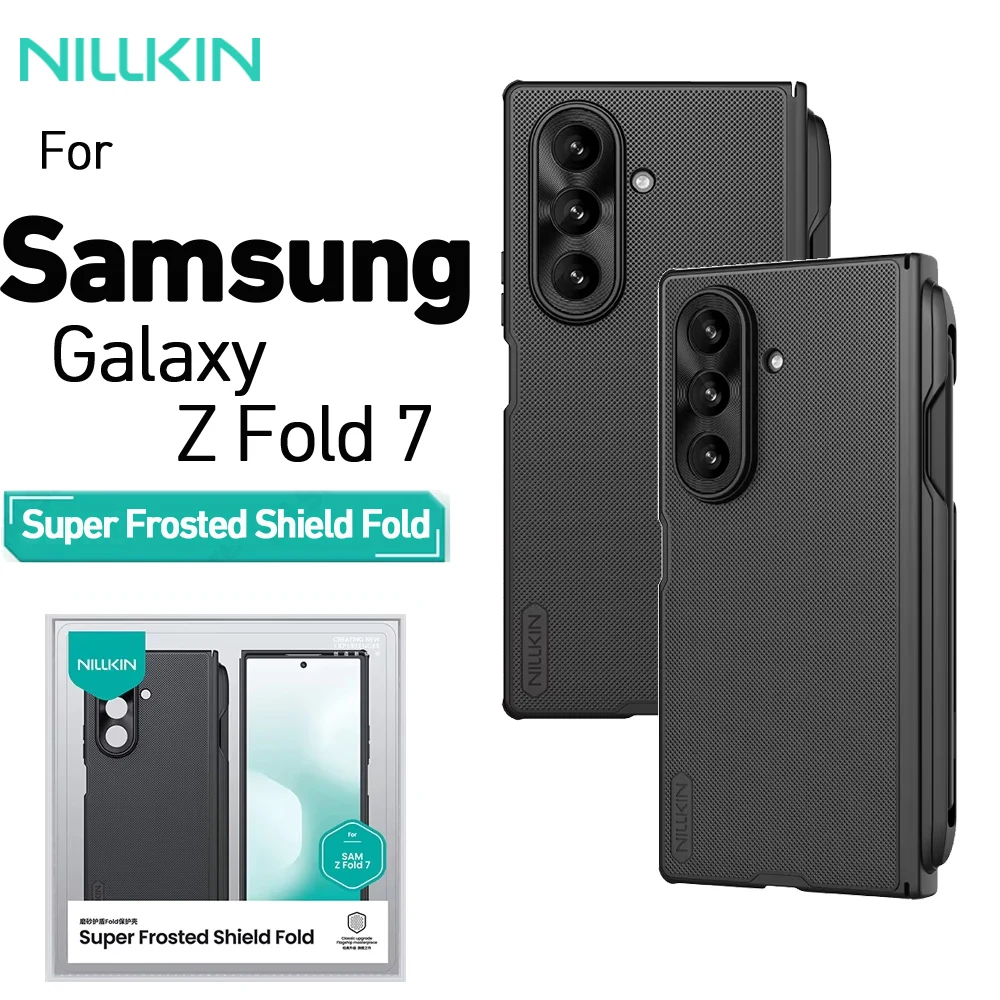 

Чехол для Samsung Galaxy Z Fold 7, чехол Nillkin Fold, матовый щит, противоударная задняя крышка с защитой от отпечатков пальцев (версия S Pen)