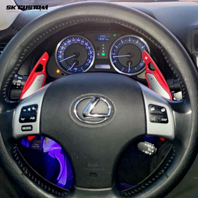 SK CUSTOM For Lexus 06-12 Old IS 250 300 350 Steering Wheel Shift Paddle Aluminum Alloy Shift Paddle Car Decoration Modification