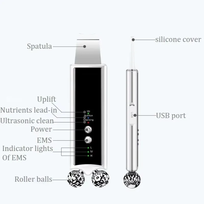 Instrument Skin Cleaner Face, Mini Washer & Massager Dual Use