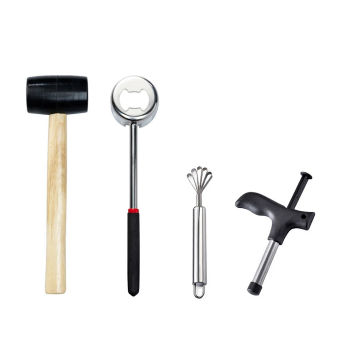 

4Pcs Coconut Opener Tool Stainless Steel Coconut Opener Driller Cut Hole Tool Fruit Openers Tools Durable