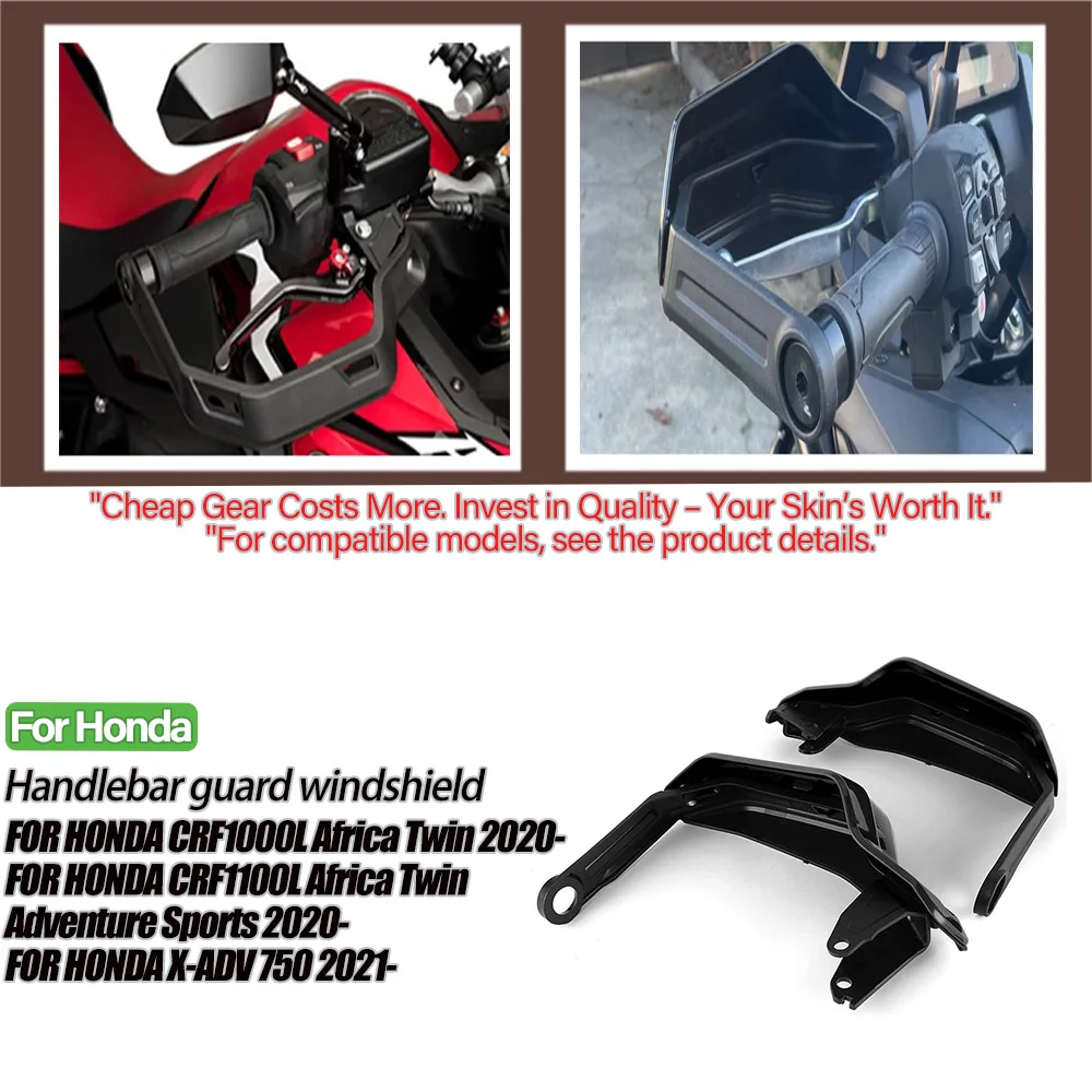 

A61M-Motorcycle Handguard Handlebar Bracket Windshield Protector For HONDA CRF1100L Africa Twin Adventure Sports XADV 750
