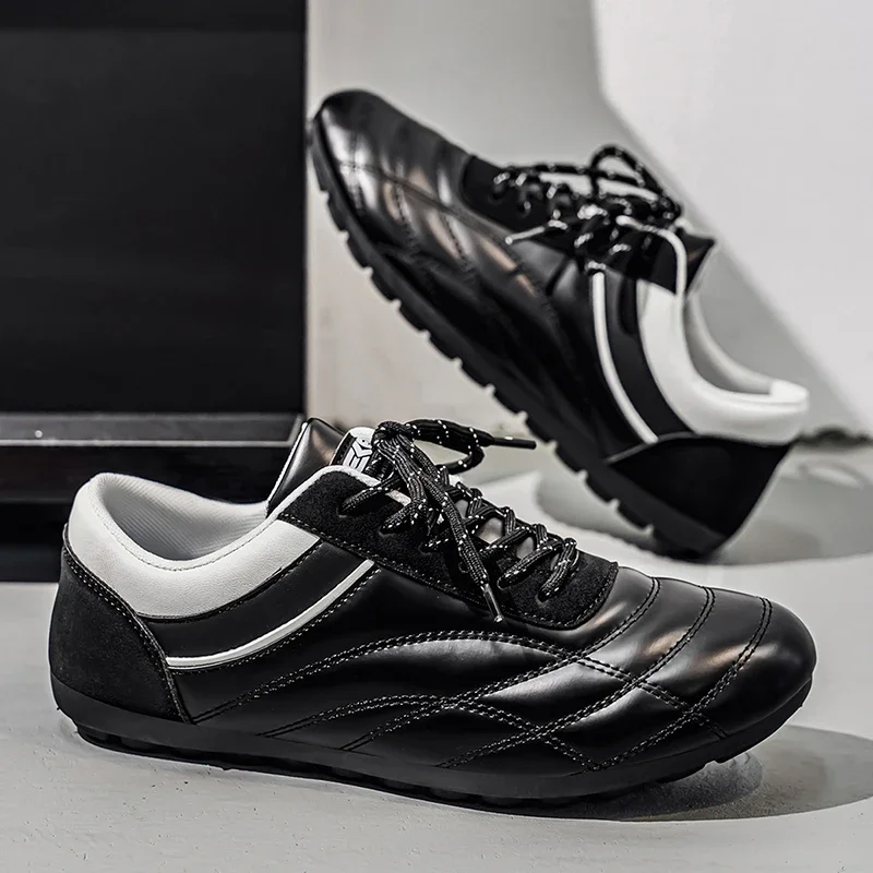 

Women Men High Quality Lace-Up Comfortable Soft Sole Flatsshoes Outdoor Casual Breathable Sneakers New Fitness Shoes Male Shoes