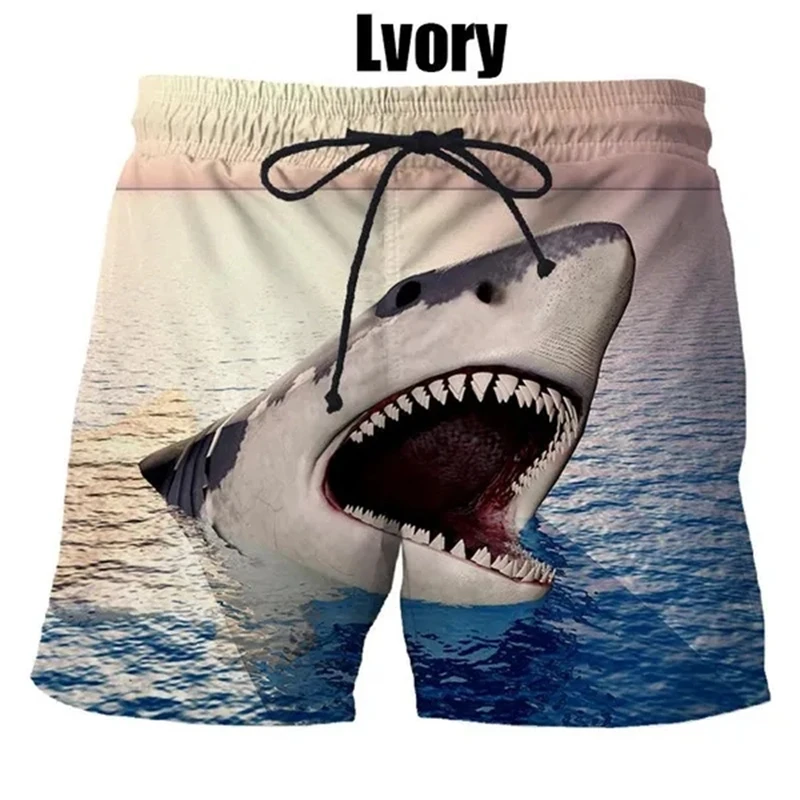 New Summer Big Movie 3D Printing Jaws Shorts Unisex Casual Beach Short Pants Swim Trunks Shark Shorts Beach Shorts Ropa Hombre