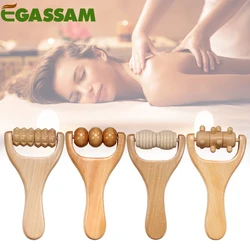 1Pcs Wooden Massage Roller,Instantly Self Massage Waist Thigh, Leg, Hands Full Body Roller Tool Massager DIY Maderotherapy