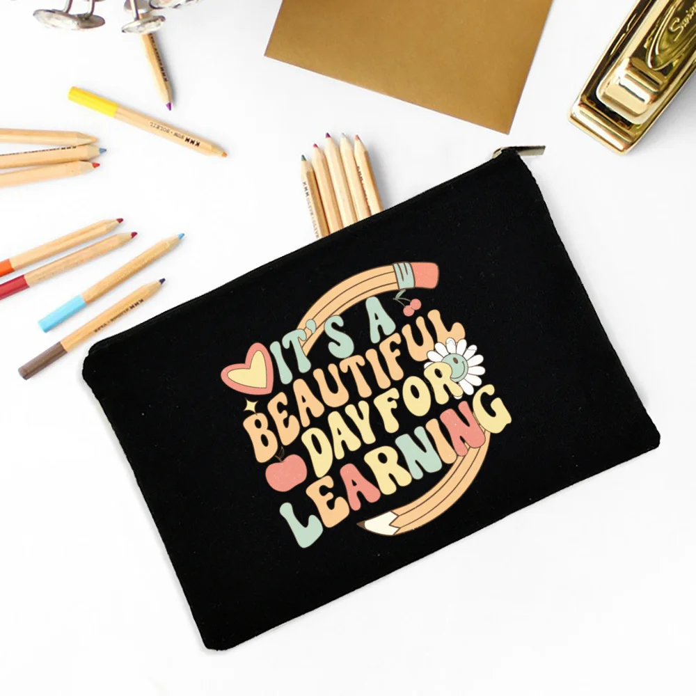 It's A Beautiful Day for Learning Teacher Survival Kit Gift for Teachers End of Year Teacher‘s Gift Teacher Appreciation Pouch