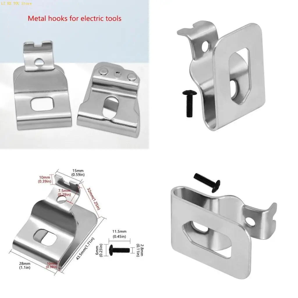 

W3JE Solid Belt Clip для организаторов энергетического инструмента Milwauke для легкого доступа к инструментам