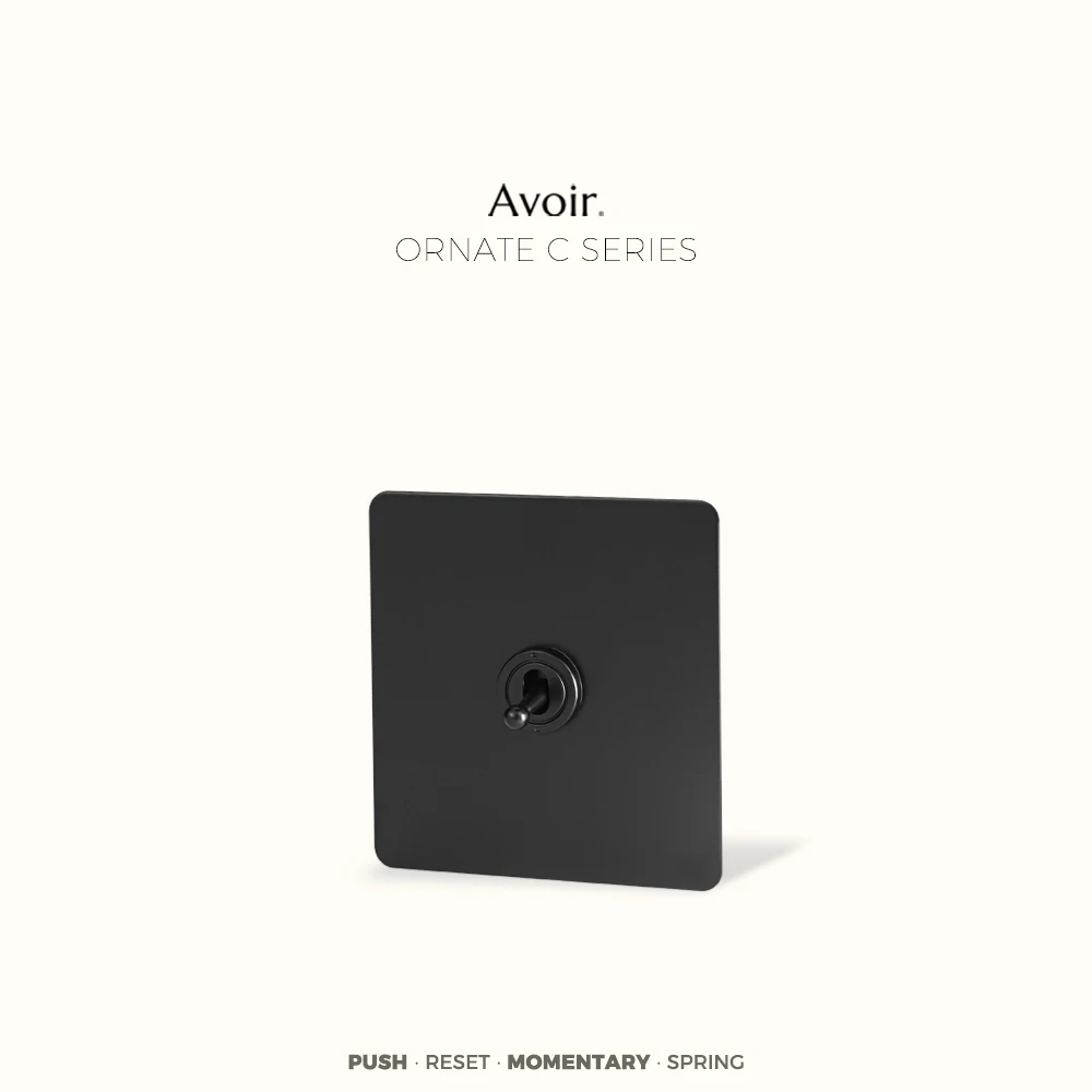

Avoir Momentary Switch For Houses Push Button Switches Black Stainless Steel Panel Electrical Sockets Usb Spring Switch 86 Type