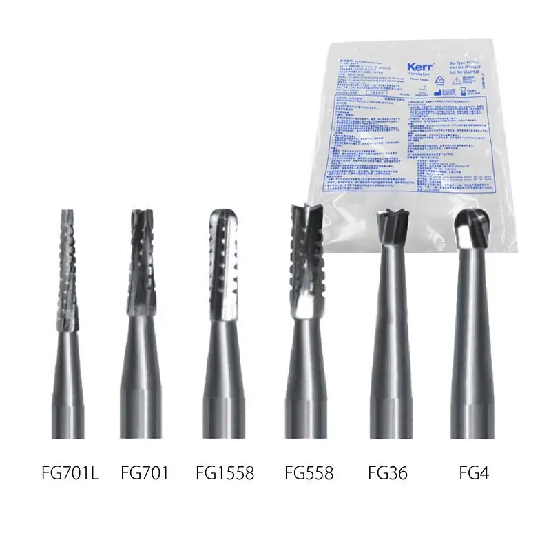 

Стоматологические боры из карбида вольфрама, высокоскоростные сверла из вольфрамовой стали для полировки, шлифовки и сверления зубов, для наконечников, 5 шт./упаковка