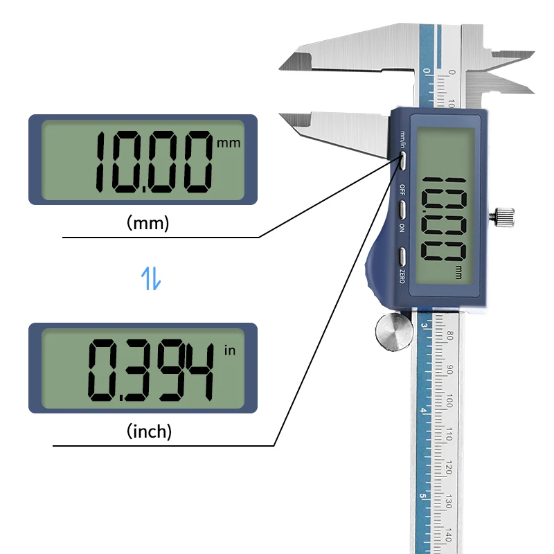 150mm Digital Caliper IP 54 Waterproof 6 inch Caliper Metal Vernier Caliper Manufacturers Measurement Tool