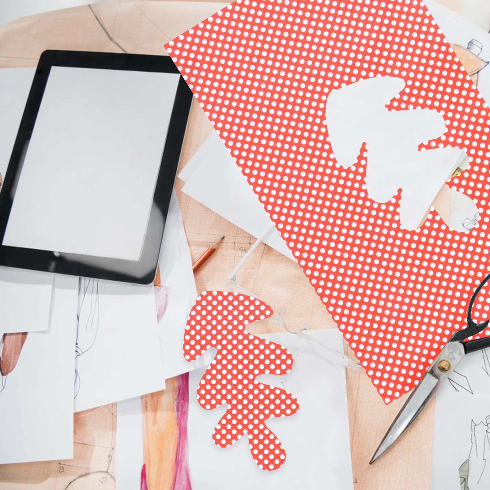 

9pcs Rainbow Dot Fabric DIY Sewing Material Dots PU Sheet Craft Project Accessories Jewelry Hats Shoes