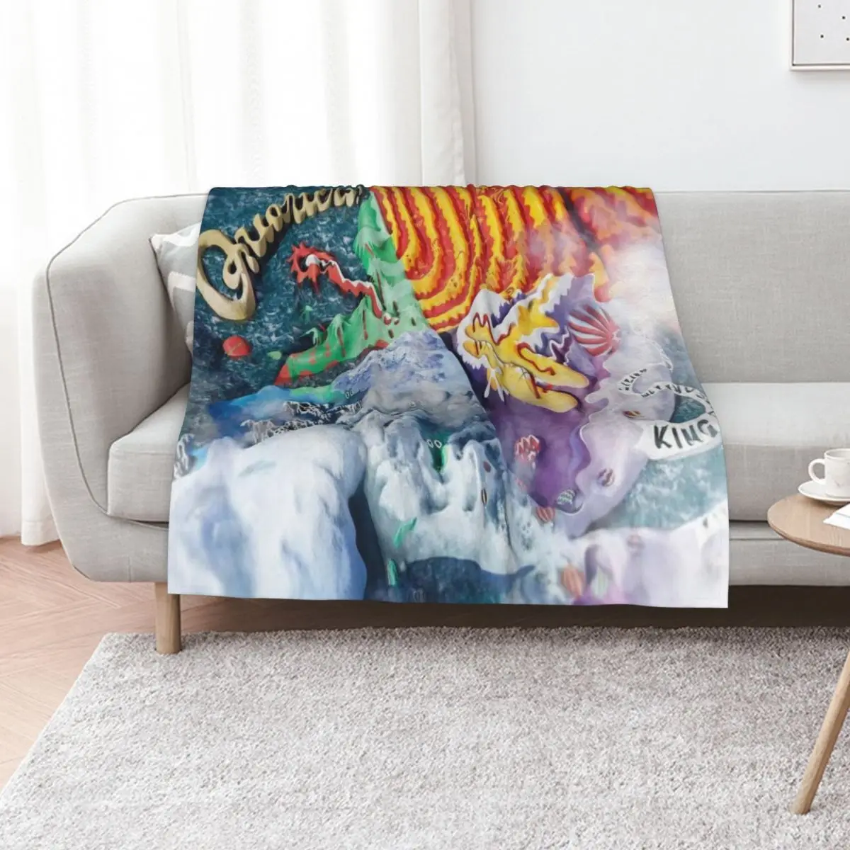Quarters! - King Gizzard And The Lizard Wizard Throw Blanket wednesday Cute Plaid Single anime Hairy Blankets