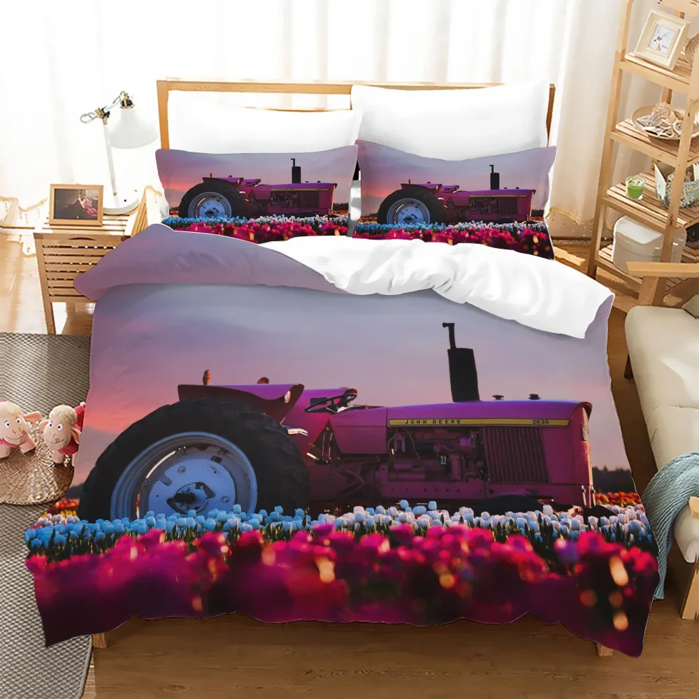 Cars Duvet Cover Set,Giant Monster Pickup Truck with Large Tire and Suspension Extreme Biggest Wheel Print Polyester Bedding Set