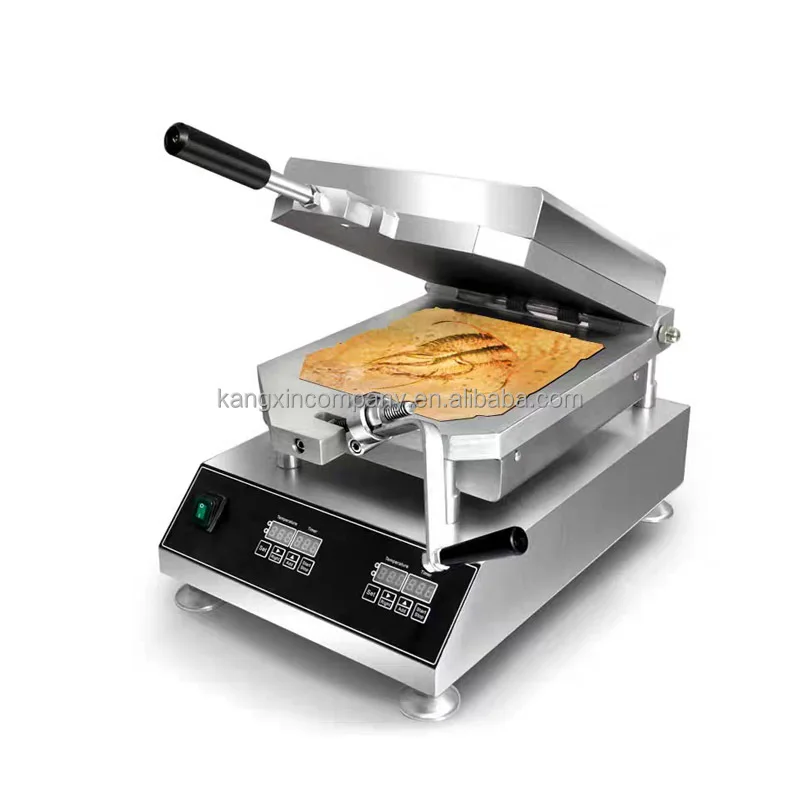 

Making Pressing Shrimp Pancake Squid Cracker Baking Grill Roaster Seafood Fossil Cake Machine