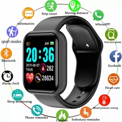 Y68 inteligentny zegarek mężczyźni D20 Pro inteligentny zegarek pulsometr ciśnienie krwi bransoletka Fitness prezent dla IOS i smartfony z systemem Android