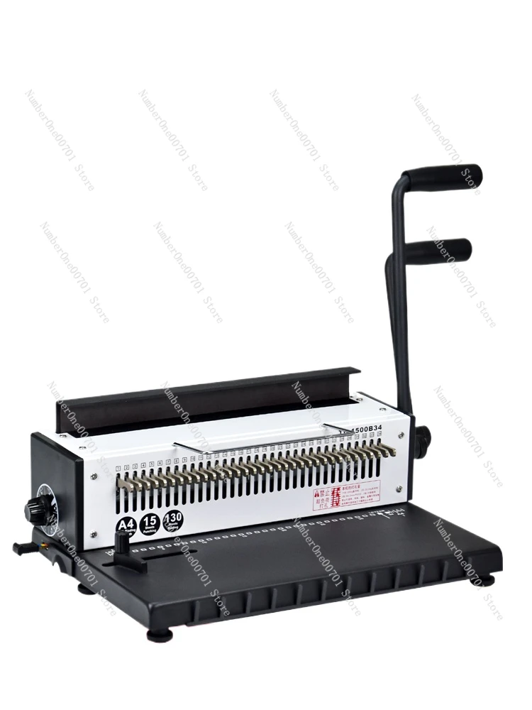 Hoop Bookbinding Machine Calendar Punching Pressure Ring Bookbinding Machine Twin Coil A3a4 File Punching Bookbinding Machine