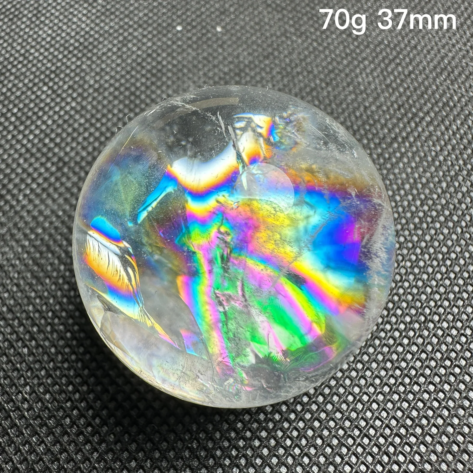 Natural Stone Clear Quartz Rock Crystal Ball Rainbow Quartz Sphere Polished Rock Feng Shui Decoration Gift Reiki Healing
