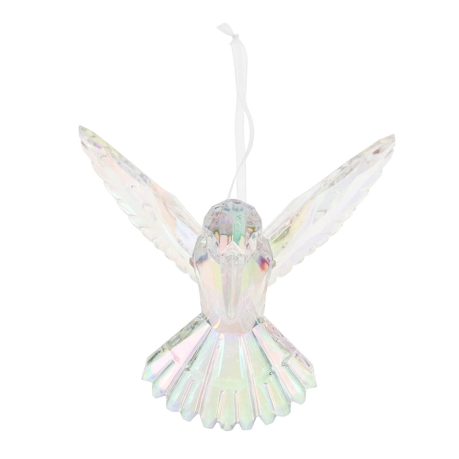 

Transparent Bird Hanging Ornament Iridescent Acrylic Hummingbird For Christmas Tree Decor Holiday Party Supplies Ceiling