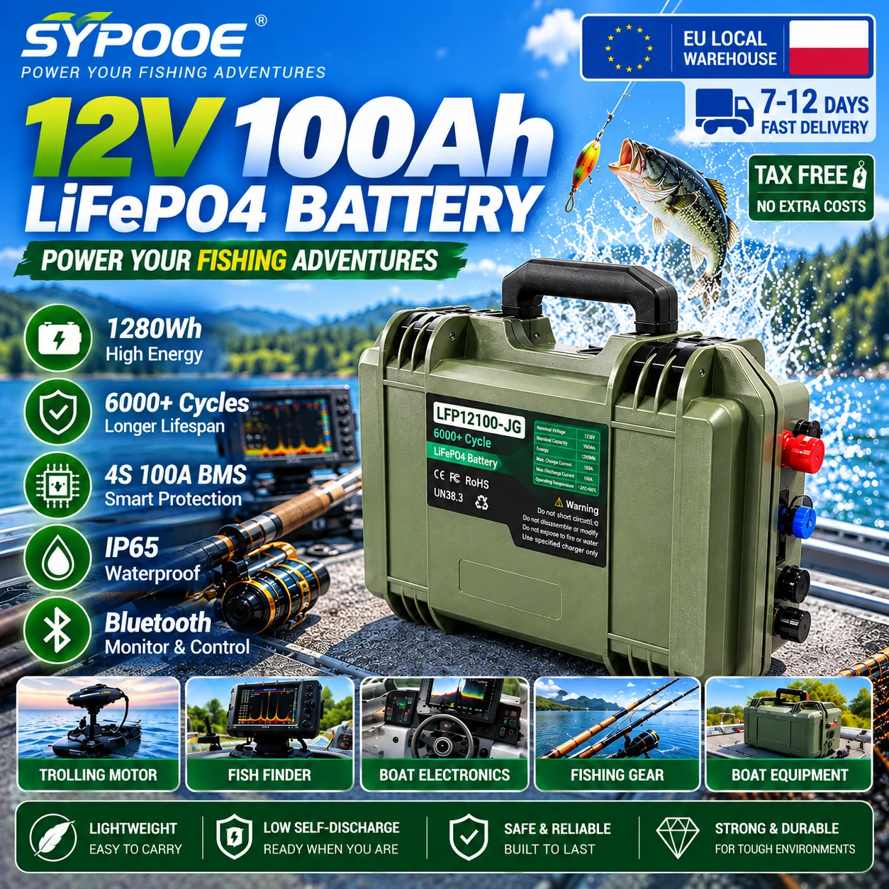Lifepo4 12V 100Ah Bms Bluetooth - LiFePO4 Battery 12V 100Ah 140Ah 50Ah