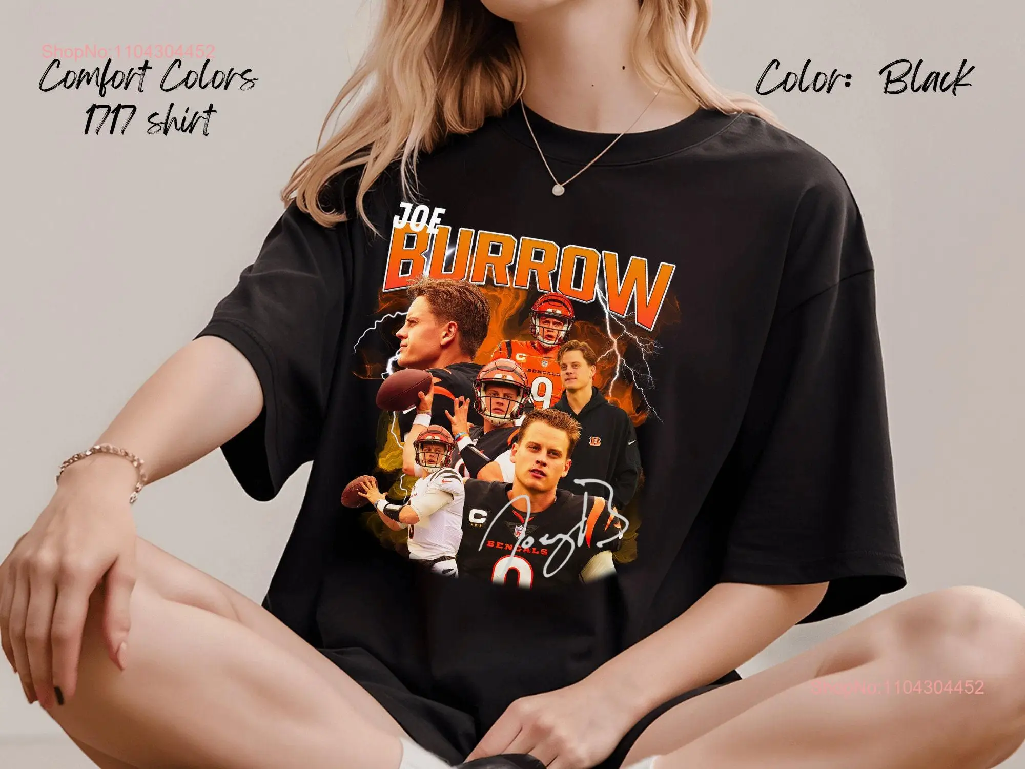 Joe Burrow shirt vintage bootleg unisex T for Bengals fan Comfort Colors tee long or short sleeves