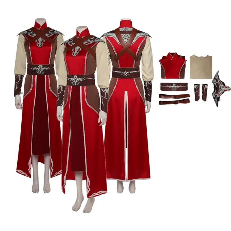 Baldur Cos Gate Warlock Costume Cosplay adulto uomo donna camicia fantasia vestito cintura abiti Halloween Carnival Party travestimento vestito