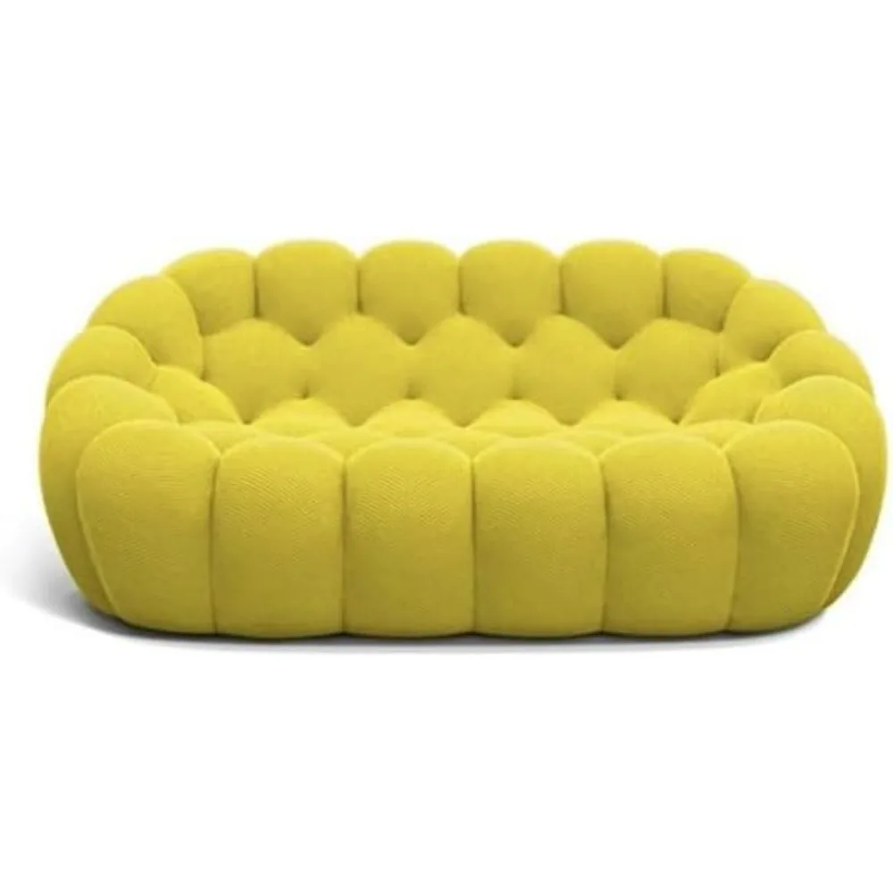 

Plush and Stable Bean Bag Sofa - Dense Memory Foam for Extra Cushioning and Support, Available in Twin and Three-Seater Sizes