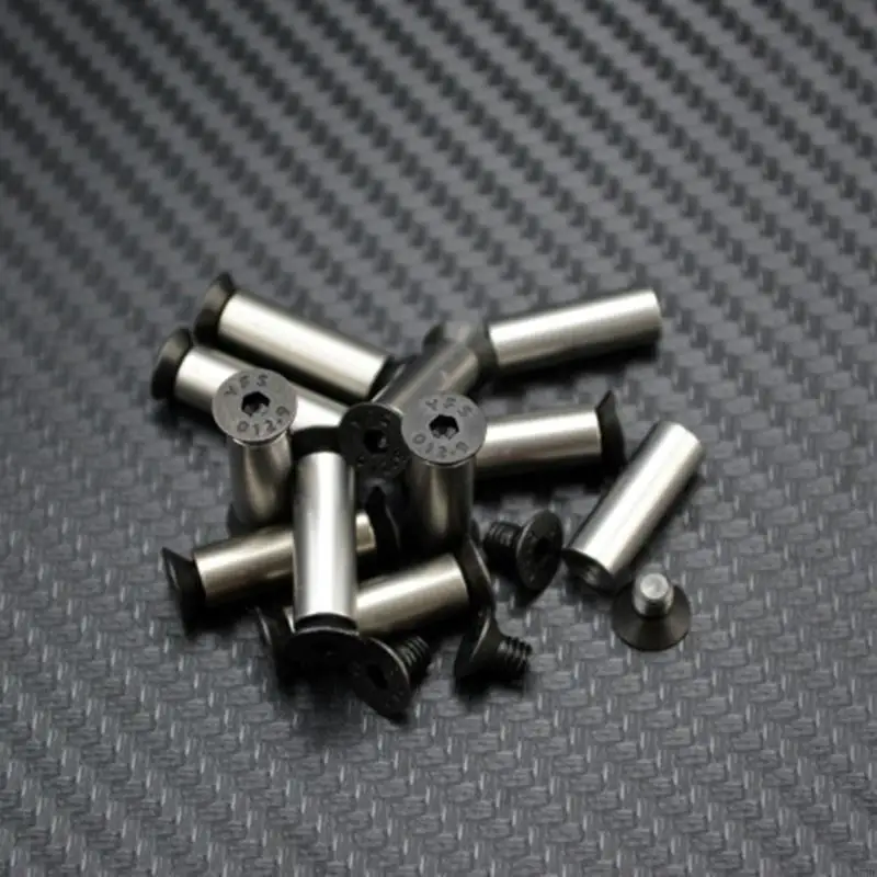 A6HD 10 Uds YFS tornillos cabeza hexagonal plana cuchillo remaches tornillos fijación tuerca