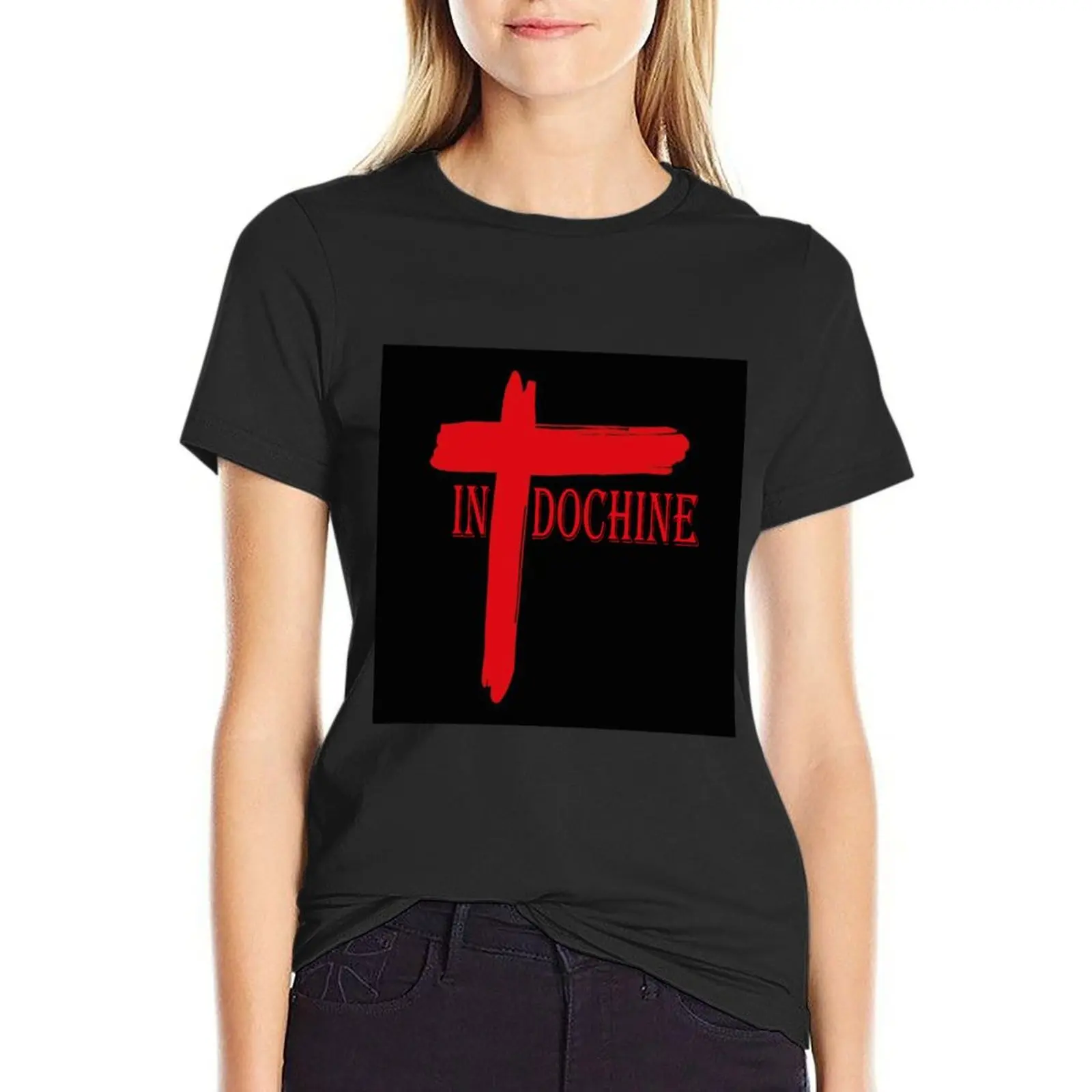 Best of indochine logo for you. T-Shirt heavyweights lady clothes blacks new edition t shirts for Women