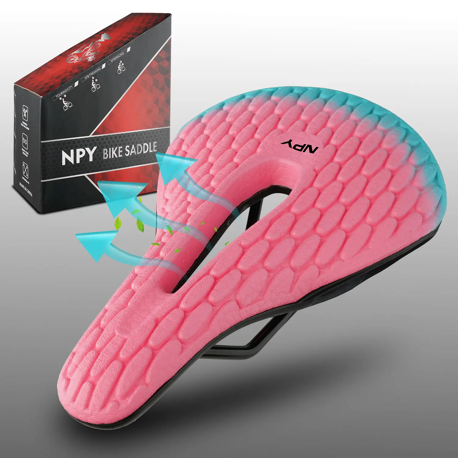 

NPY Bicycle Saddle Ultralight Comfortable Breathable MTB Gravel Road Bicyle Riding Seat Part for MTB Road Gravel Bike Seat Parts