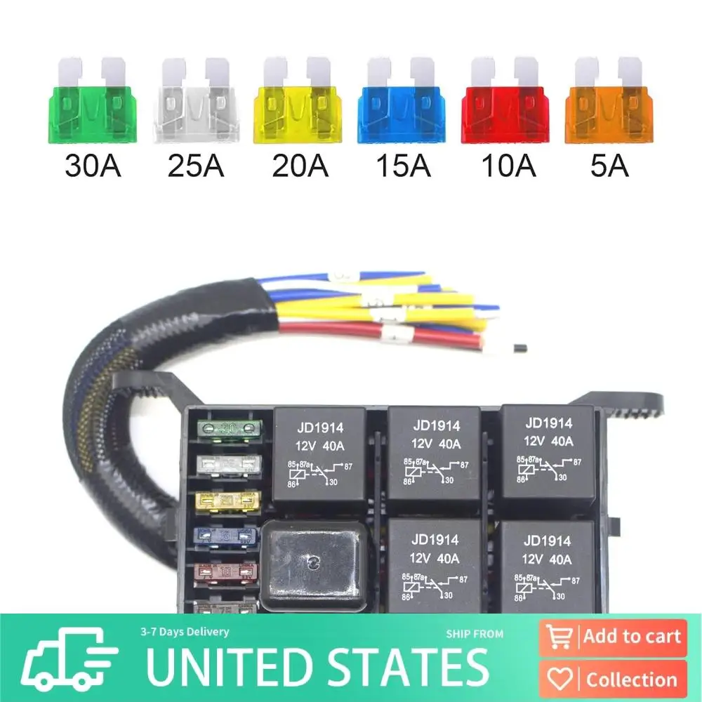 12V Relay Box 6 Way…