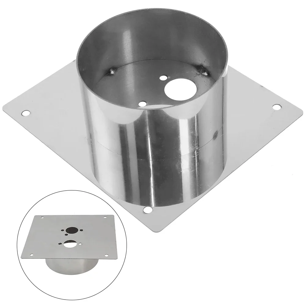 Car Diesel Heater Mounting Plate Stainless Steel 60mm Turret Planar Air Diesel Parking Heater Base Mounting Bracket Floor Plate