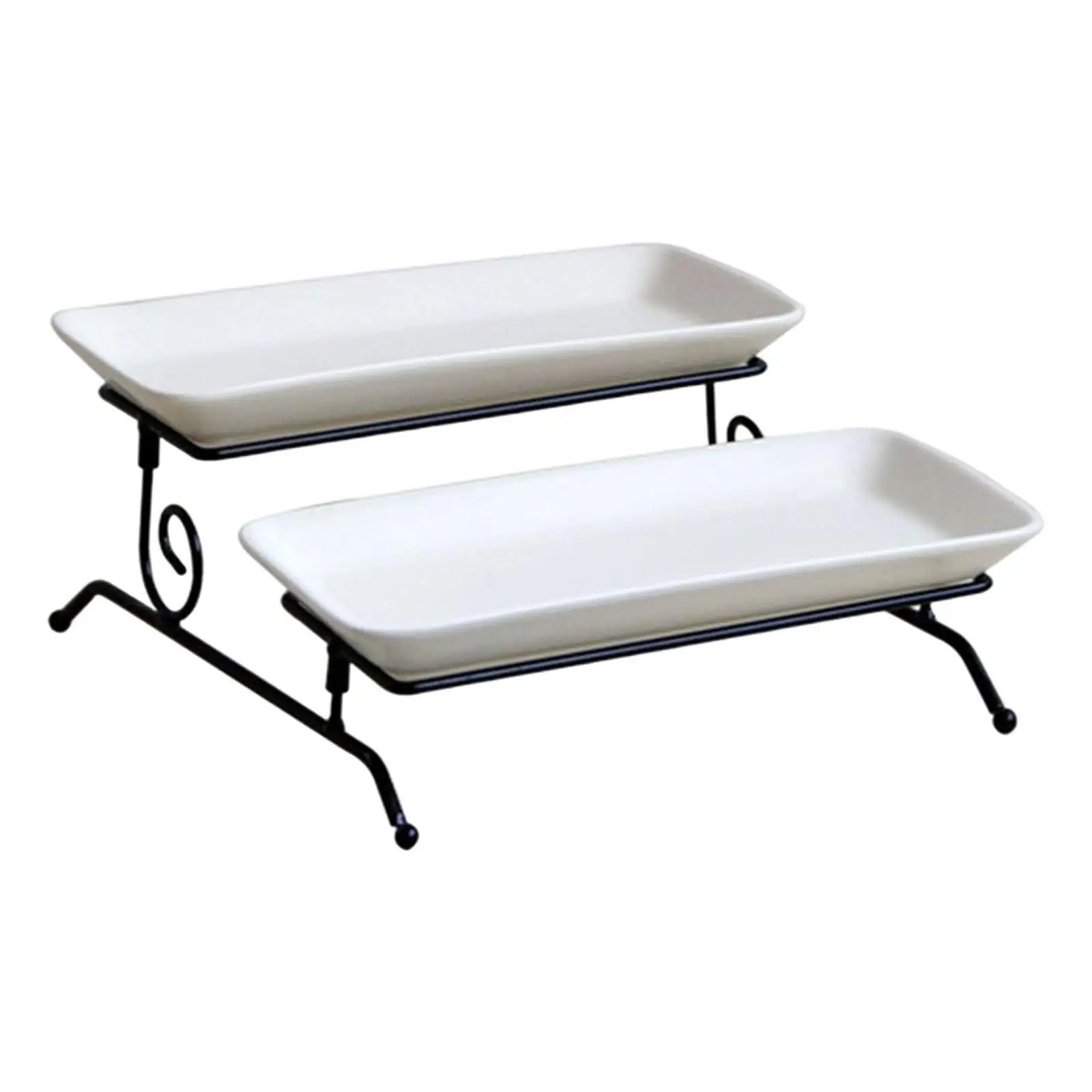 

2 Layer Serving Platter Cupcake Cake Stand Removable for home Bar