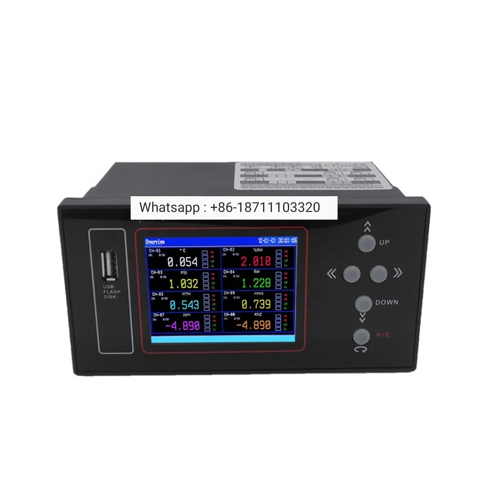 

MPR500S:Universal Digital USB 16 Multi-Channel color Paperless Recorder Data Logger for Temperature/Humidity/Pressure/Vibration